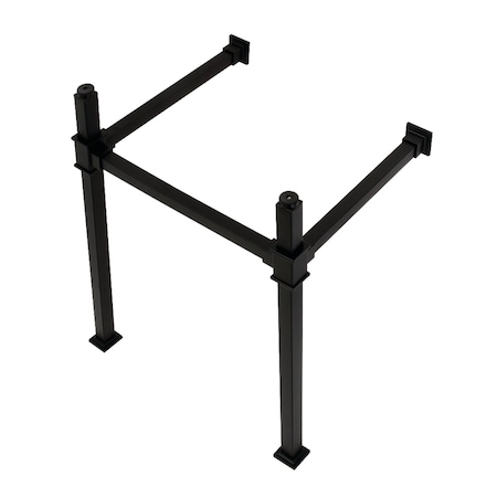 Kingston Brass VPB3322SQ0 22-Inch Stainless Steel Console Sink Legs, Matte Black VPB3322SQ0